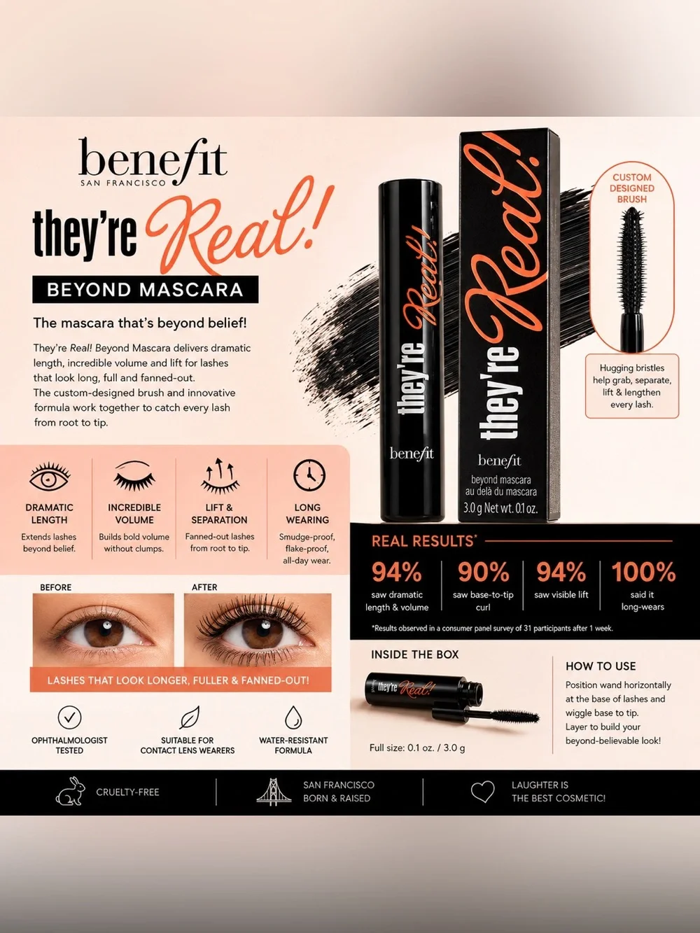 Benefit They're Real! Mascara — Black